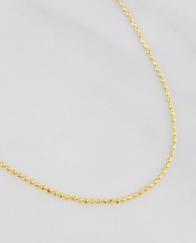 Cadena Militar / Peso : 2,05 Gr Prom / Largo : 45 Cm / Ancho : 0,99 mm - 18 K