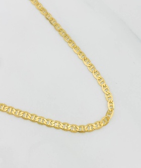 Cadena Escalera / Peso : 6,7 Gr Prom / Largo : 60 Cm / Ancho : 2,75 mm - 18 K