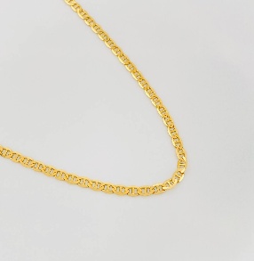 Cadena Escalera / Peso : 4,15 Gr Prom / Largo : 45 Cm / Ancho : 2,28 mm - 18 K