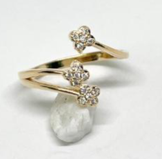 Anillo Ajustable 3 Lineas Trebol