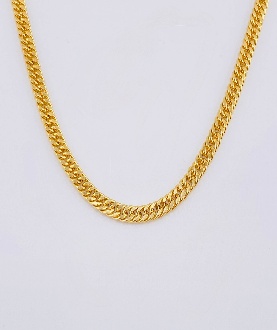 Cadena Cubana Reticulada / Peso : 13,7 Gr / Largo : 60 Cm