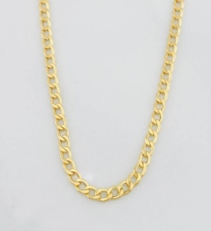 Cadena Cubana / Peso : 65,05 Gr / Largo : 50 Cm / Ancho : 3,08mm - 18K