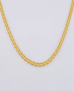 Cadena China / Peso : 10 Gr Prom / Largo: 45 Cms / Ancho : 3,7 mm - 18 K
